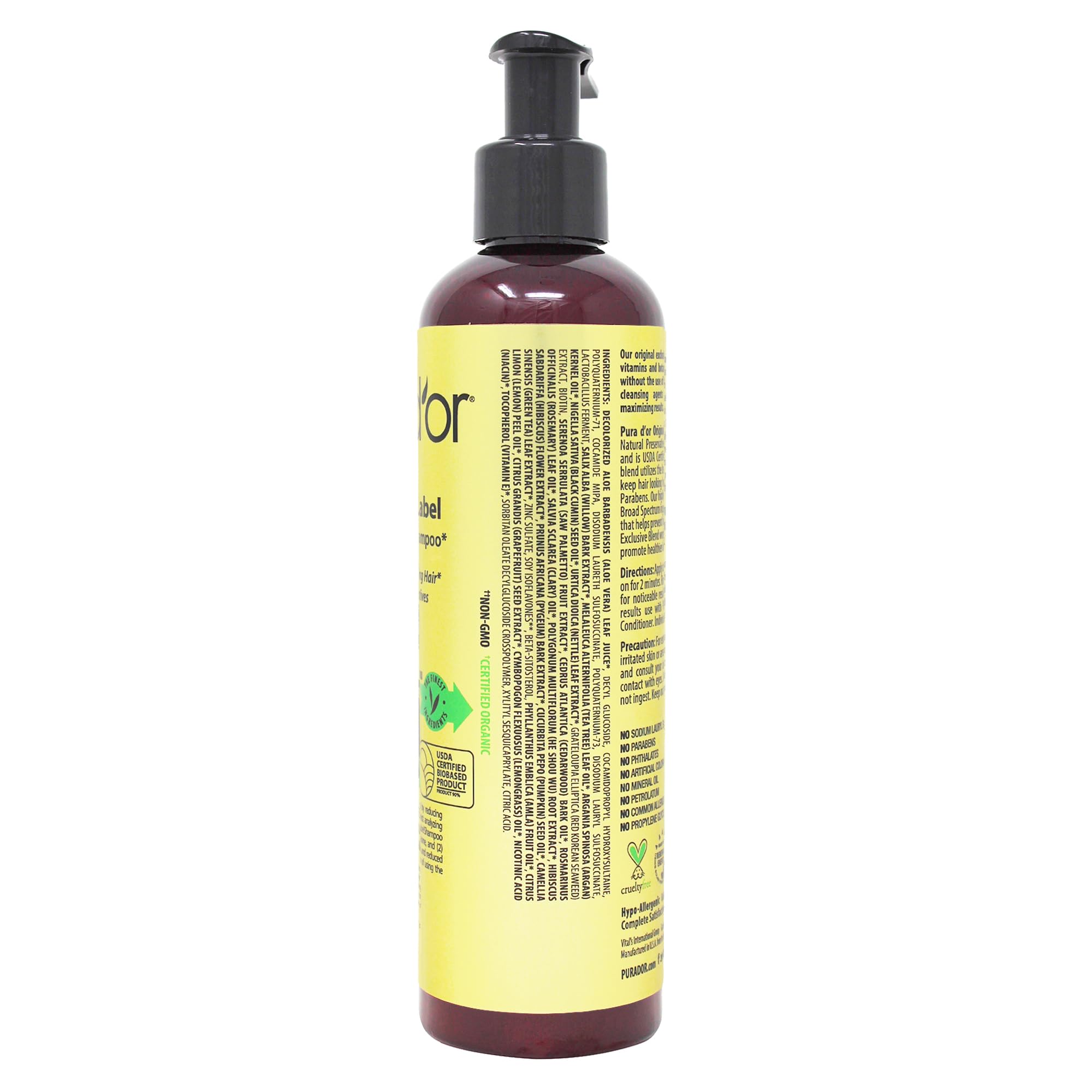 PURA D'OR Color-treated hair application illustrating gentle daily use