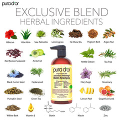 PURA D'OR Original Gold Label volume-boost view shows fuller-looking hair.