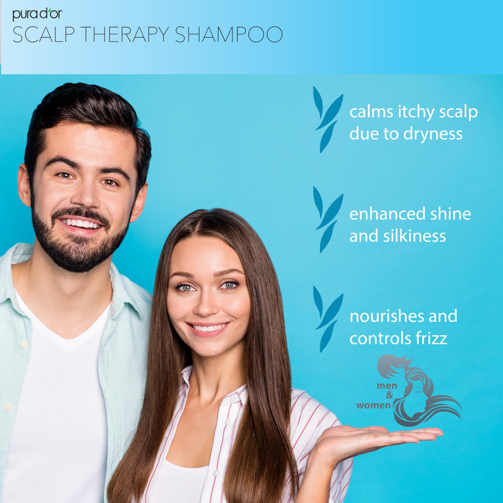 PURA D'OR Therapy Shampoo with tea tree ingredient soothing scalp