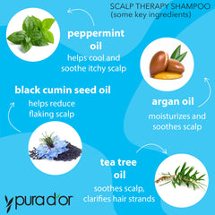 PURA D'OR Therapy Shampoo rich texture closeup for cleansing