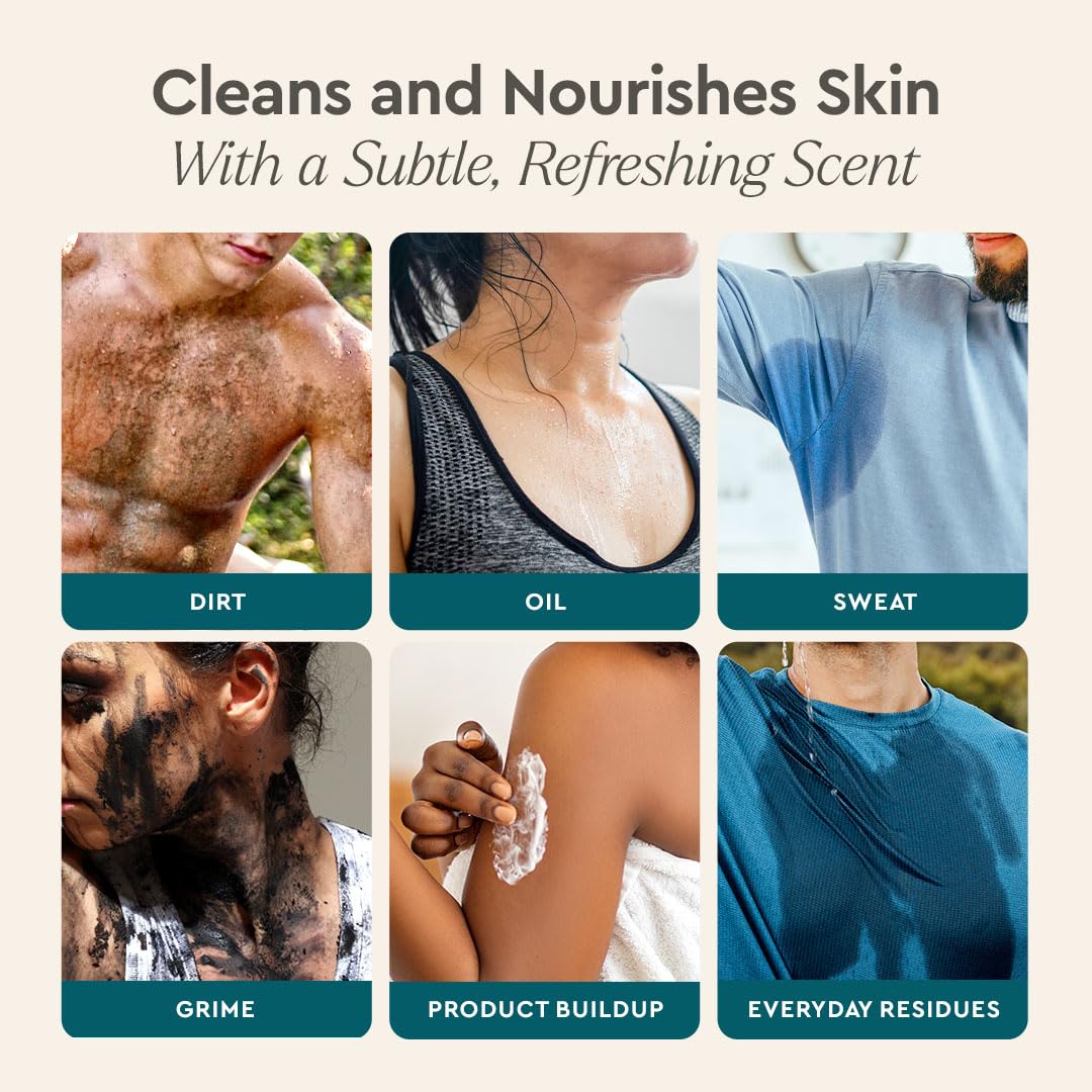 Puracy Body Wash close-up on hydrated skin with Coco Glycinate.
