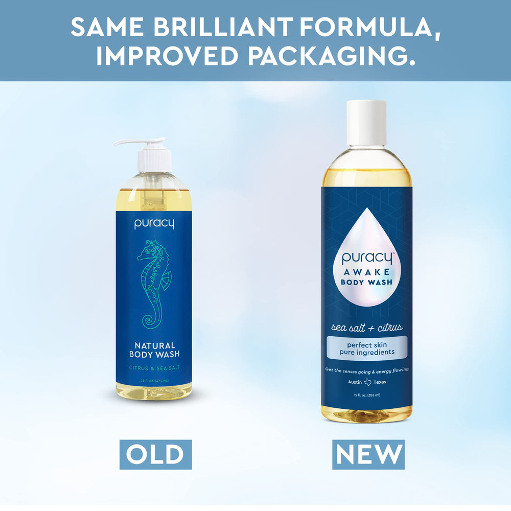 Puracy Body Wash scent-citrus-sea-salt — uplifting aroma for morning energy