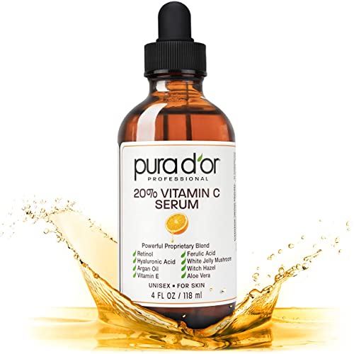 PURA D'OR Vitamin C Serum hyaluronic acid closeup signals hydration and smooth texture
