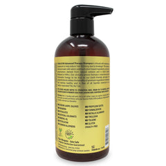 PURA D'OR Advanced Therapy Shampoo lather close-up highlights cleansing richness for scalp refresh.