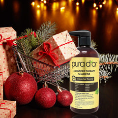 PURA D'OR red Korean seaweed extract visuals suggest thicker, resilient strands.