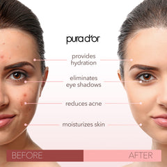 PURA D'OR Sweet Almond Oil texture non-greasy closeup emphasizing quick absorption.