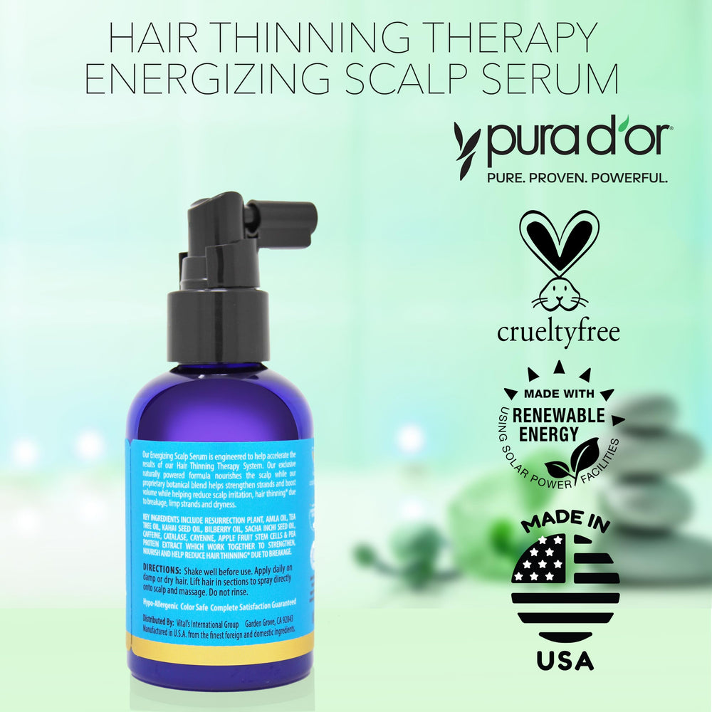 Puradordor sun-protected natural shine after use highlights hair health.