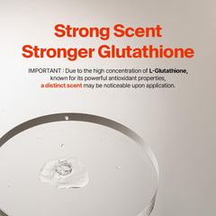 PurCELL glutathione serum container with vitamin B3 and E ingredients promoting brightening potential.