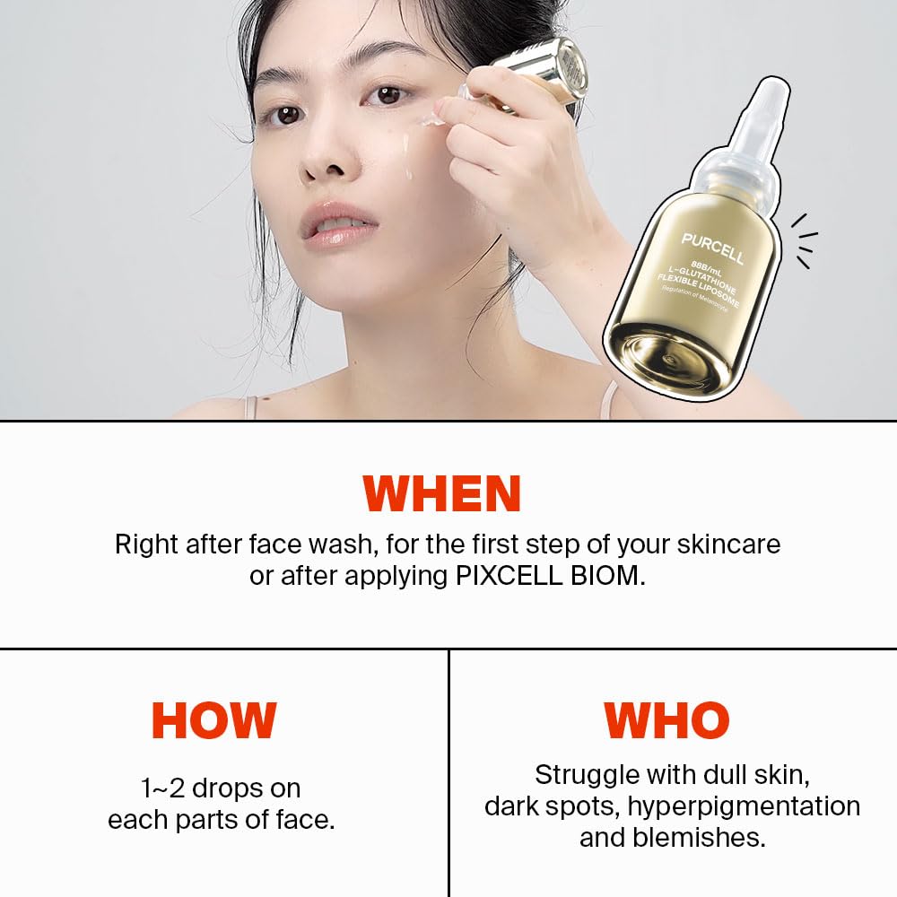 PurCELL liposomal serum close-up shows a lightweight, fast-absorbing application.