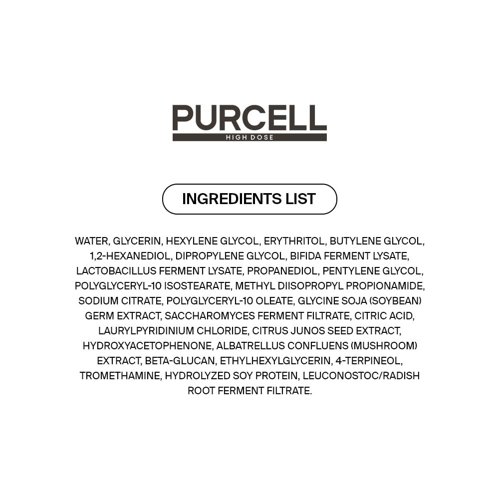 PURCELL Pixcell Biom packaging box display communicates premium scalp tonic.