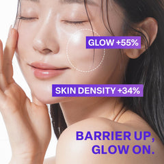 PURCELL Pixcell Biom Glow Barrier Serum texture closeup reveals smooth skin.