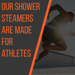 Pure Athlete energizing shower steamer warm-shower relaxation with citrus aroma.