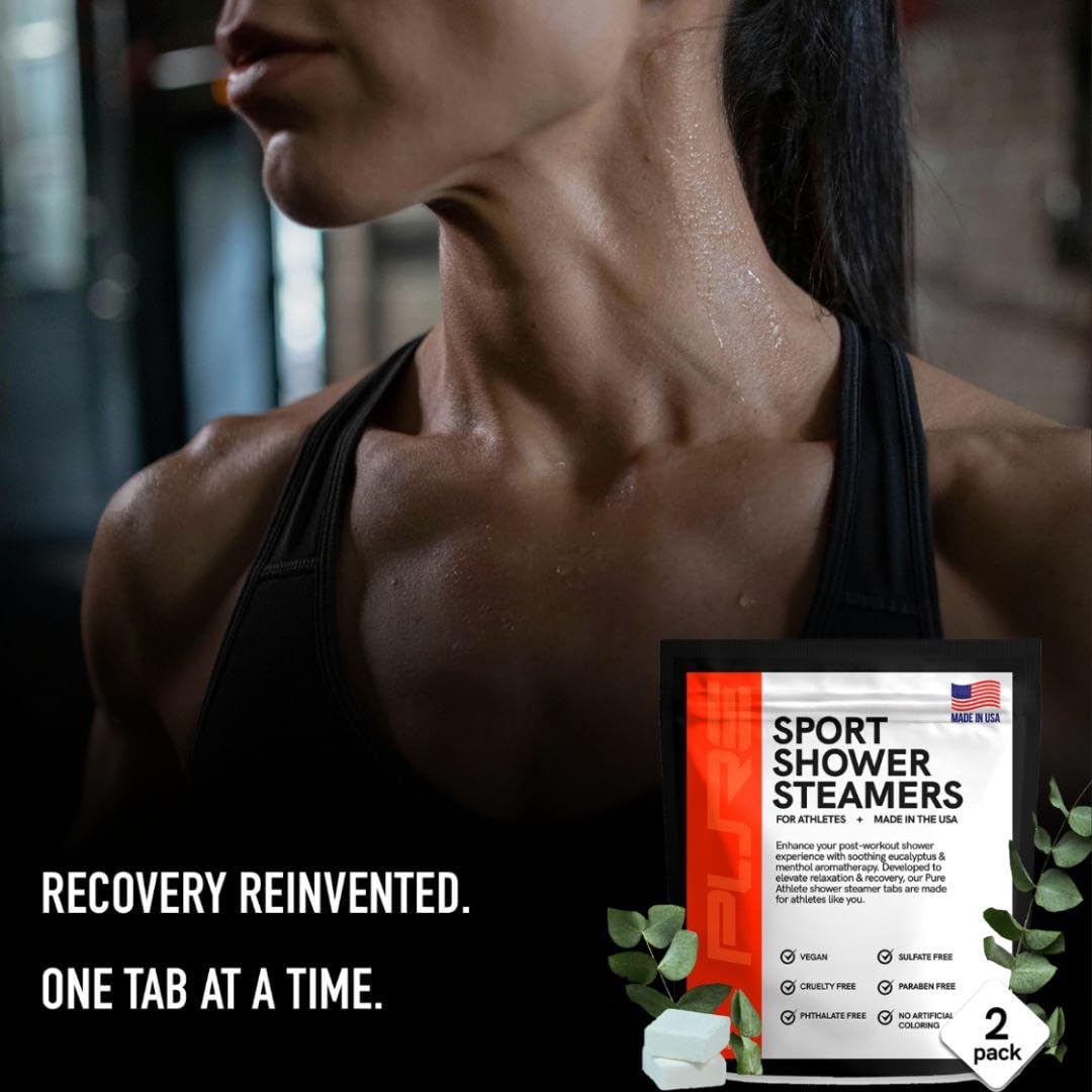 Pure Athlete sport shower steamer ingredients-vegan-crueltyfree highlights clean, eco-friendly formula