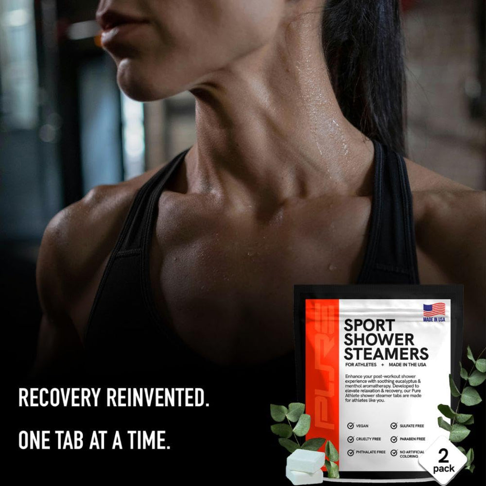 Pure Athlete sport shower steamer ingredients-vegan-crueltyfree highlights clean, eco-friendly formula