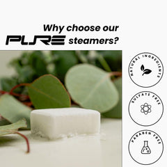 Pure Athlete sport shower steamer mint-eucalyptus shows cooling relief for sinuses