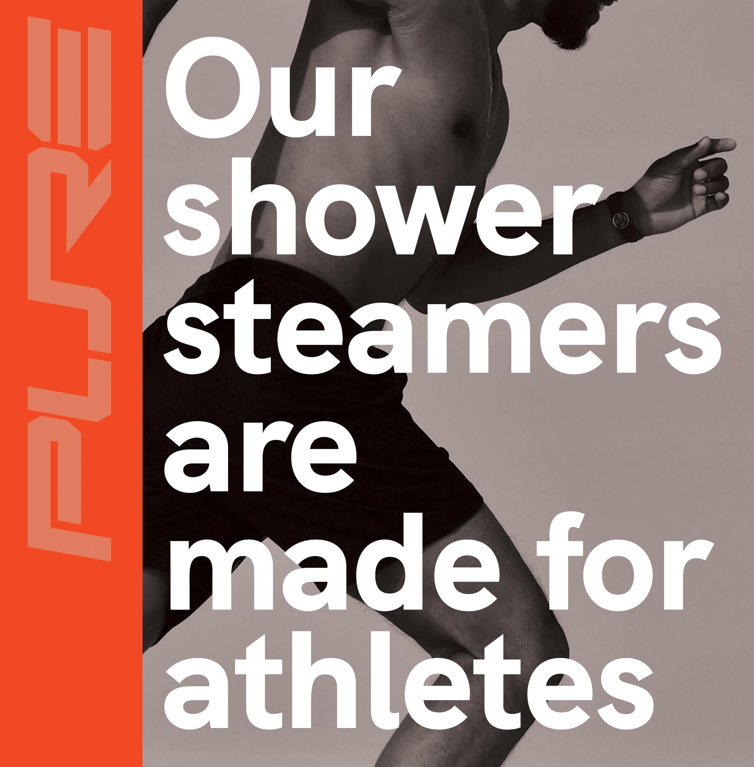 Pure Athlete sport shower steamer usa-made packaging signals quality and local production