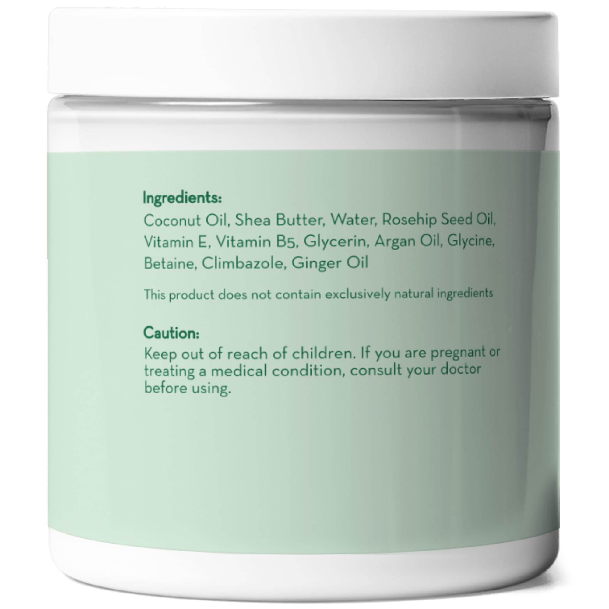 Pure Body Naturals Coconut Oil Hair Mask with shea butter — nourishing blend for dry strands.
