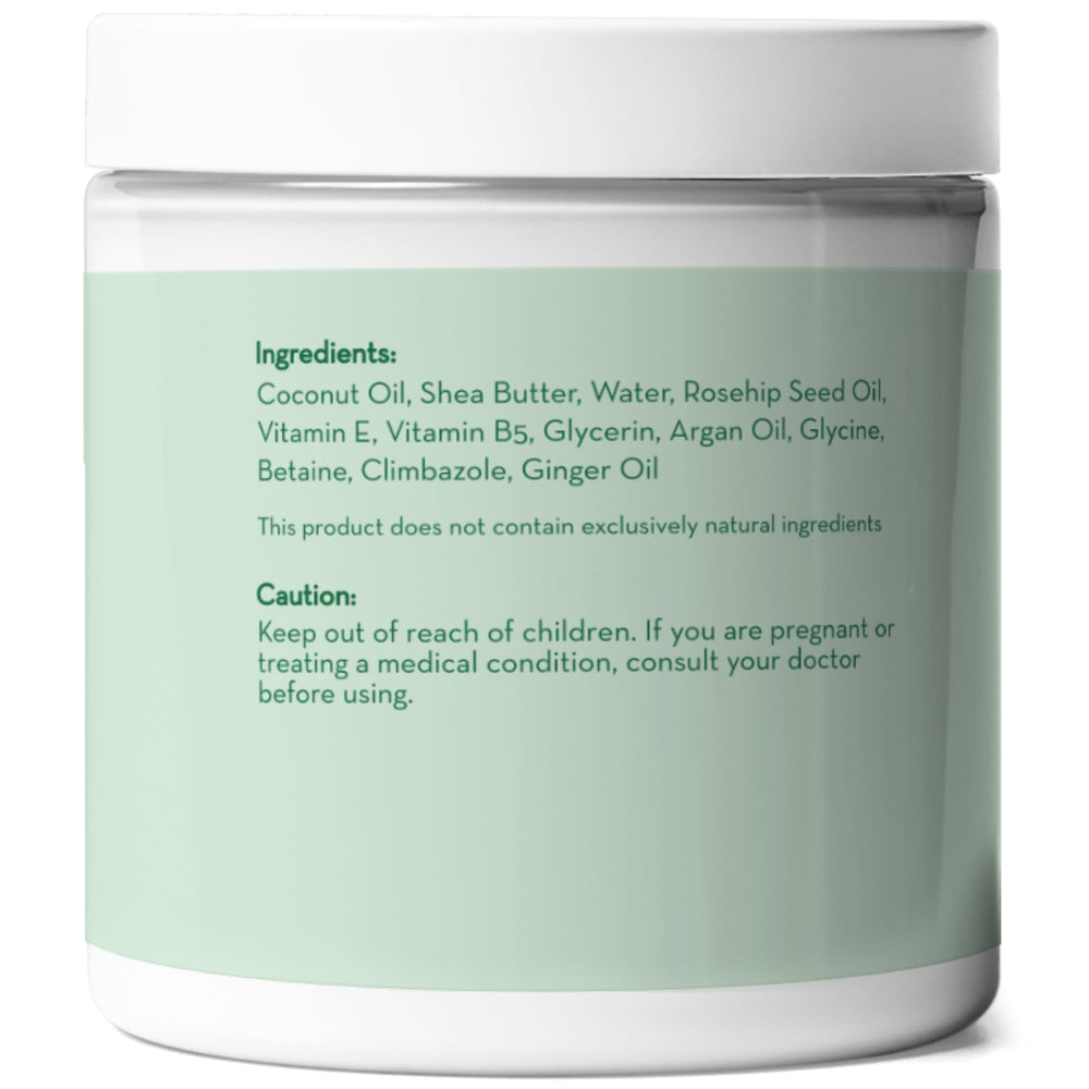 Pure Body Naturals Coconut Oil Hair Mask with shea butter — nourishing blend for dry strands.