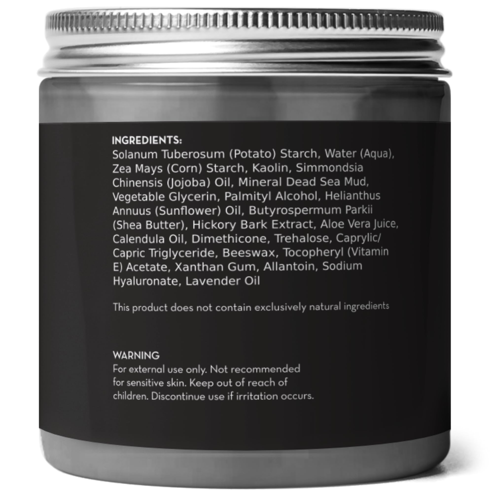 Pure Body Naturals Dead Sea Mud Mask ingredient focus on Dead Sea mud minerals.