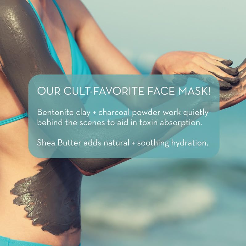 Pure Body Naturals Dead Sea Mud Mask packaging emphasizes USA-made quality.