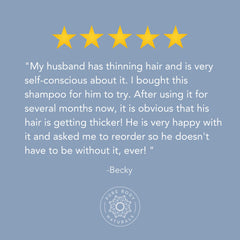 Pure Body Naturals shampoo during scalp massage to nourish hair follicles.