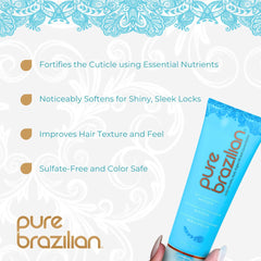 Pure Brazilian Deep Conditioning Masque jar reveals creamy texture for intense nourishment