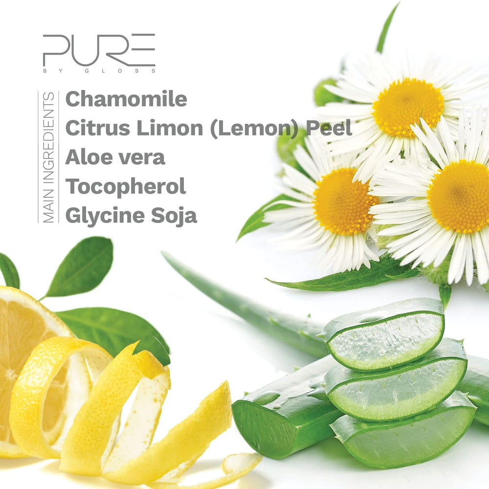 Pure By Gloss cruelty-free packaging highlighted for skin-friendly care