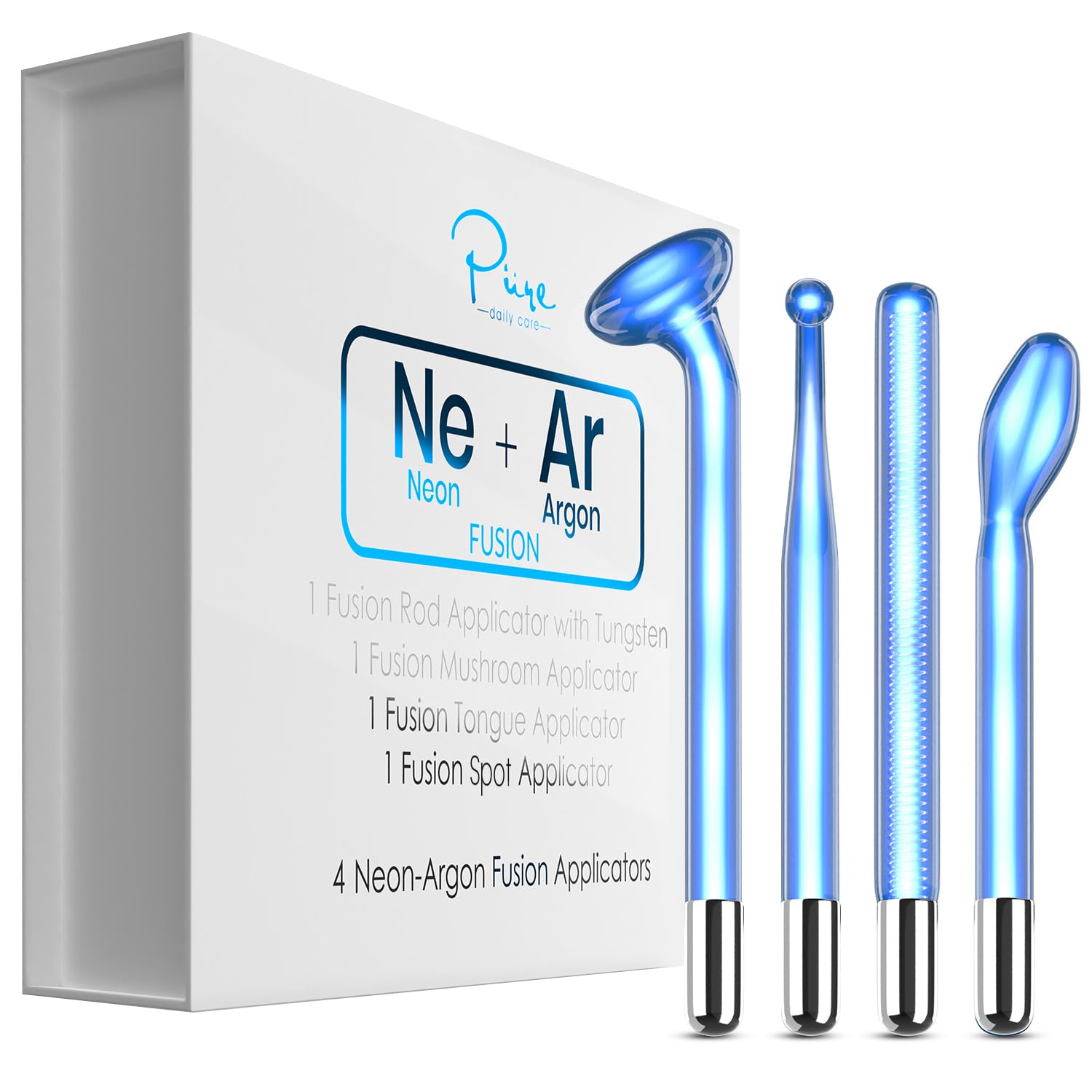 Pure Daily Care Fusion Bent Wand enables precise micro-targeting on facial contours.