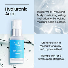 Pure Daily Care Hyaluronic Serum applied to the face during routine
