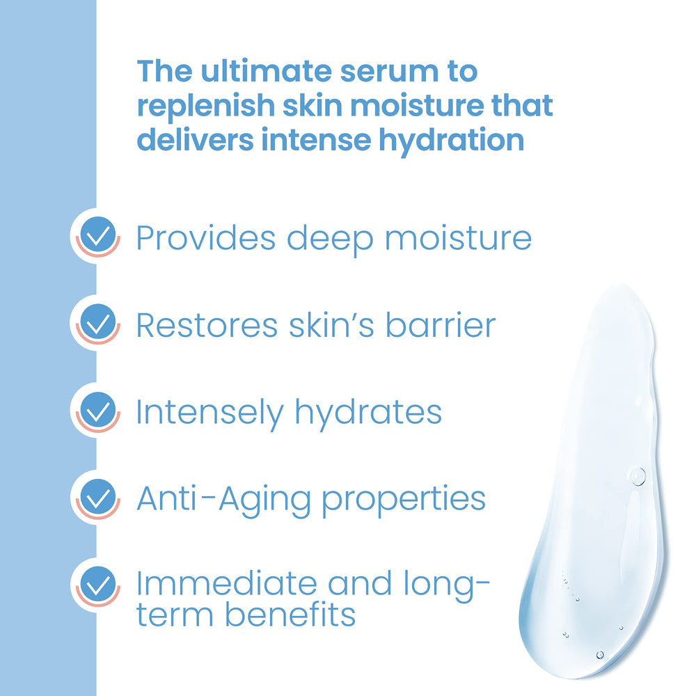 Pure Daily Care Hyaluronic Serum texture on skin for a hydrated feel