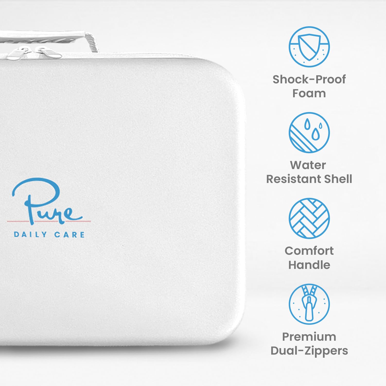 Pure Daily Care NuDerma case durable materials for long-term use.