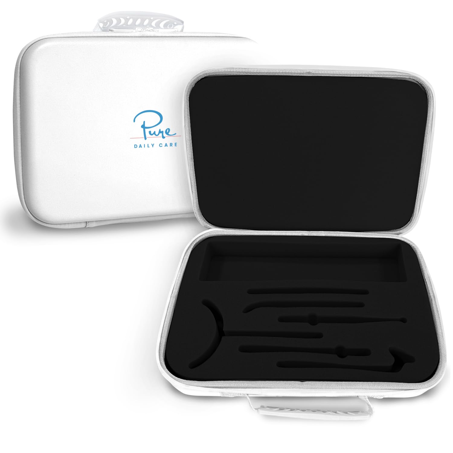 Pure Daily Care NuDerma case front view for organized travel protection.