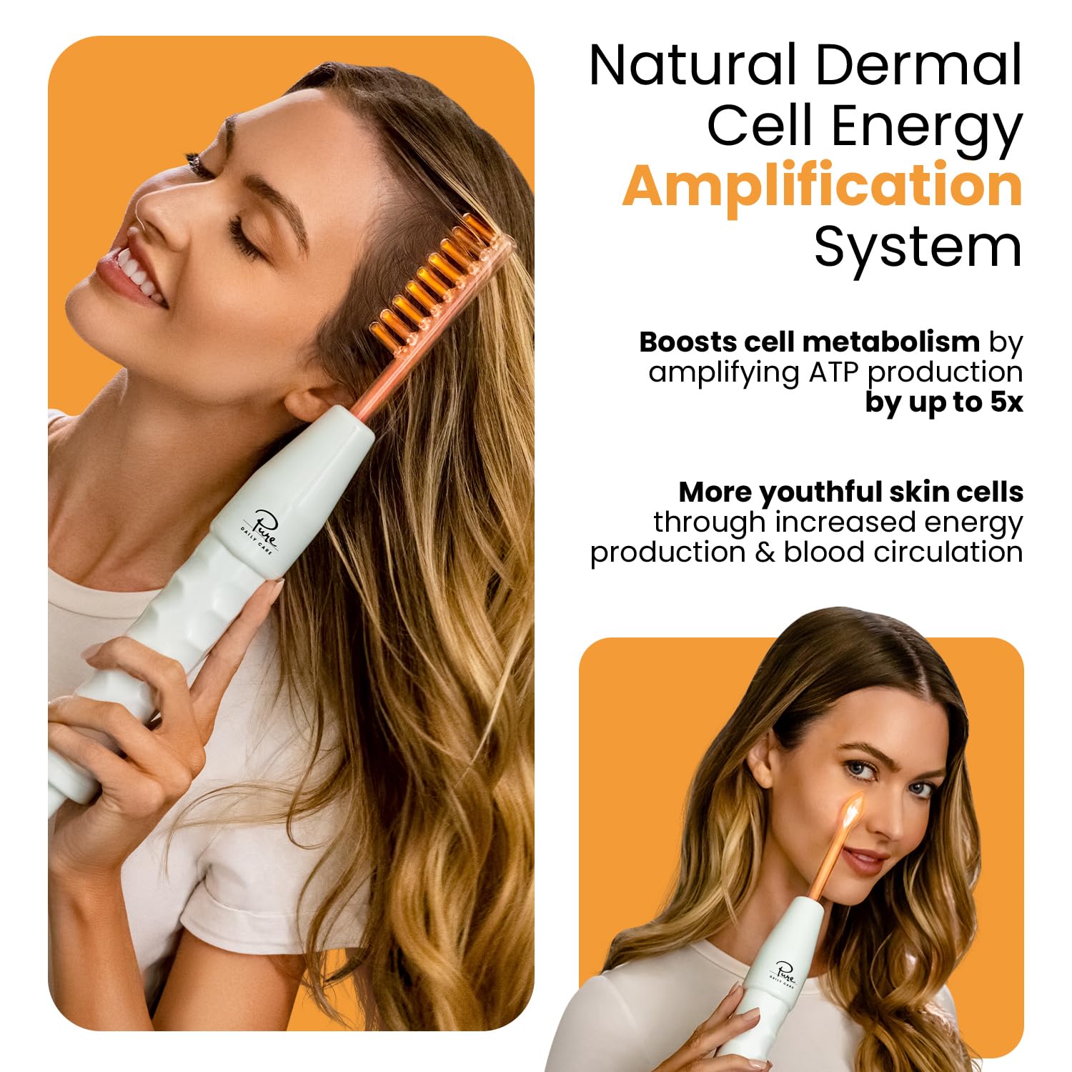 Pure Daily Care NuDerma tongue wand for precise facial work