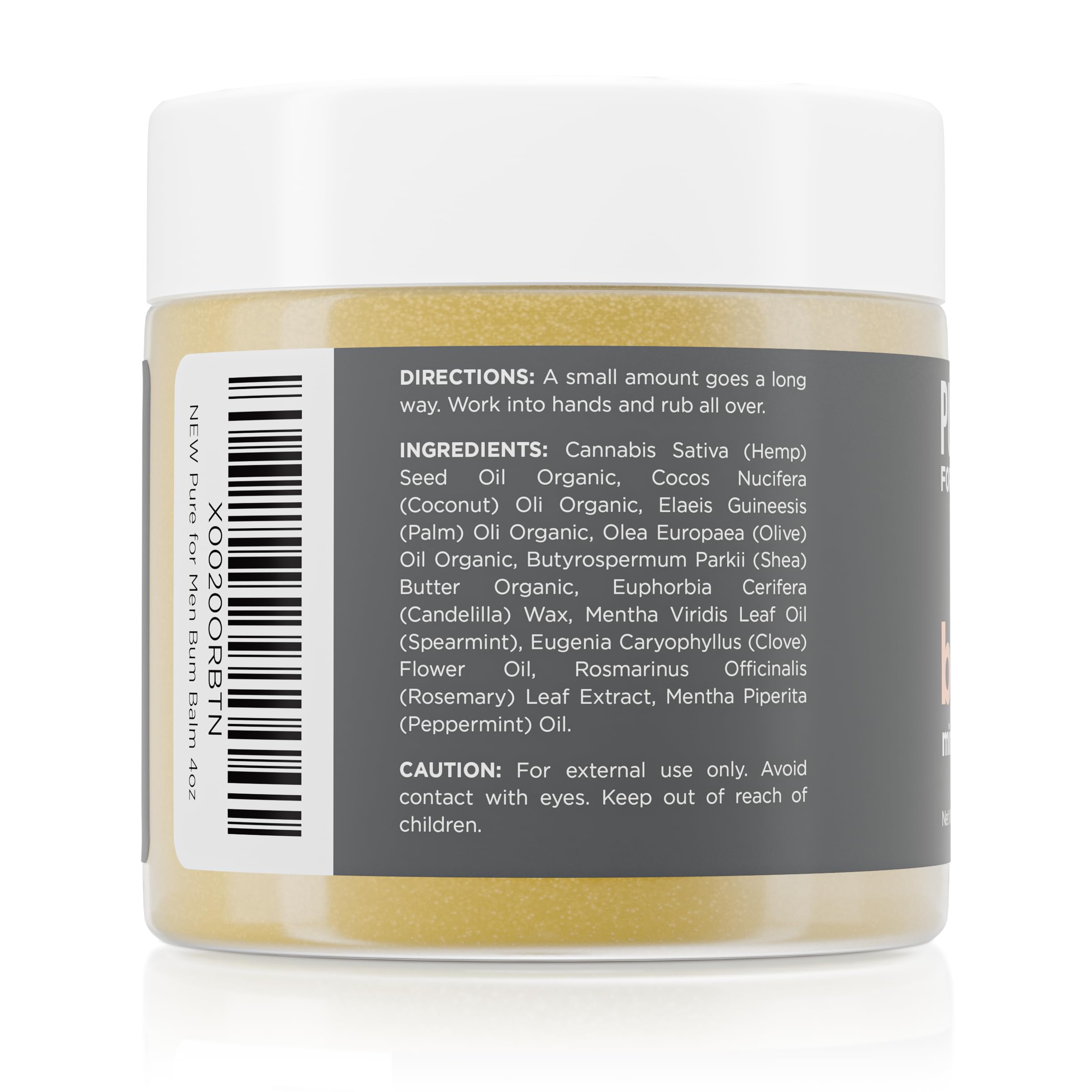 Pure for Men Bum Balm application hand – easy on-the-go use