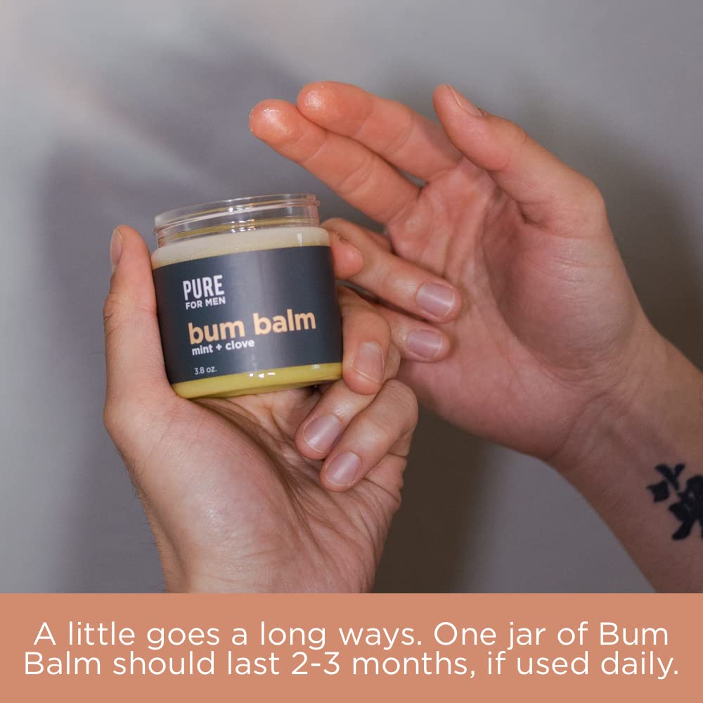 Pure for Men Bum Balm vegan-friendly formula with plant-based ingredients