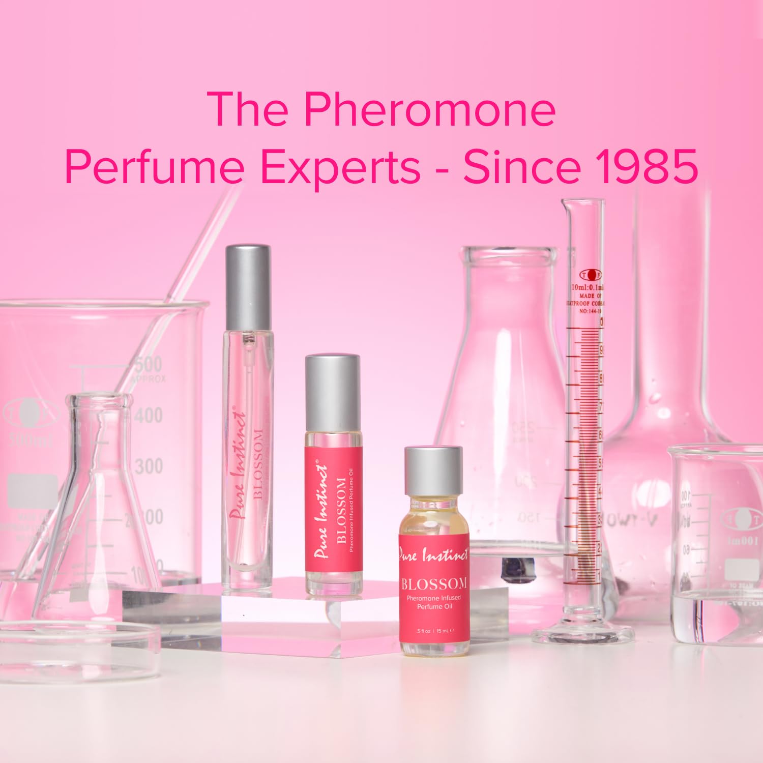 Pure Instinct BLOSSOM with Italian pheromones delivers a signature aroma for personalized scent tailoring.