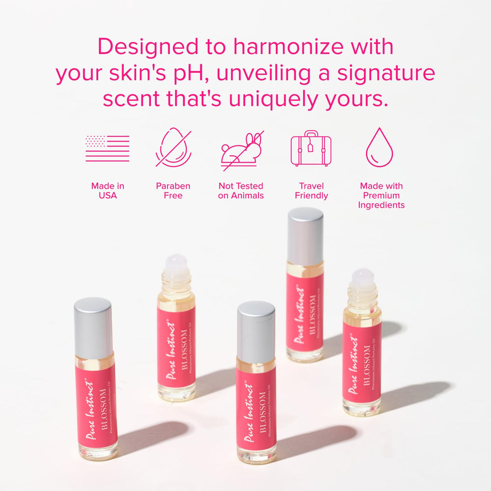 Pure Instinct BLOSSOM TSA-friendly packaging supports safe travel and easy top-ups.