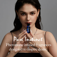 Pure Instinct bottle pour image illustrating easy application.