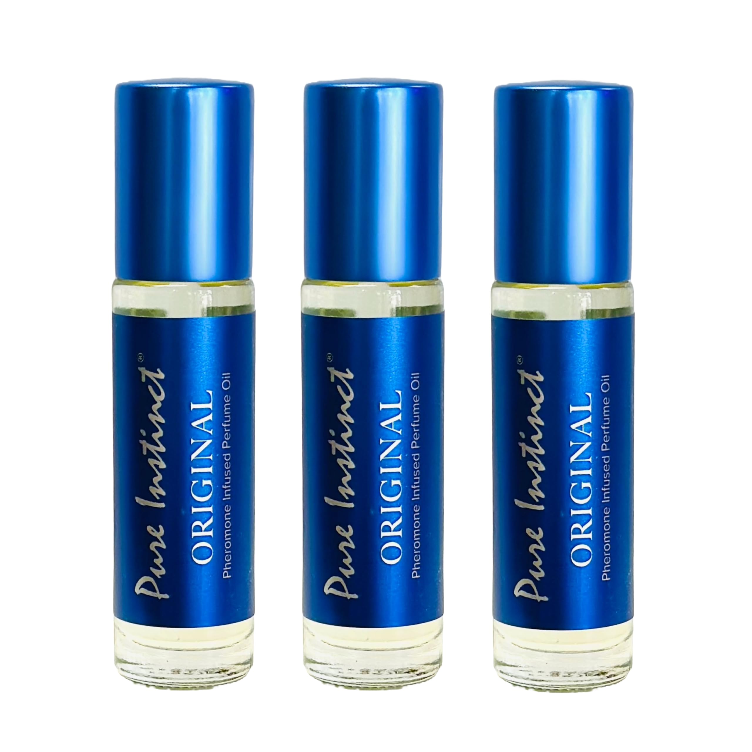 Pure Instinct Roll-On original bottle front for everyday confidence and unisex scent.