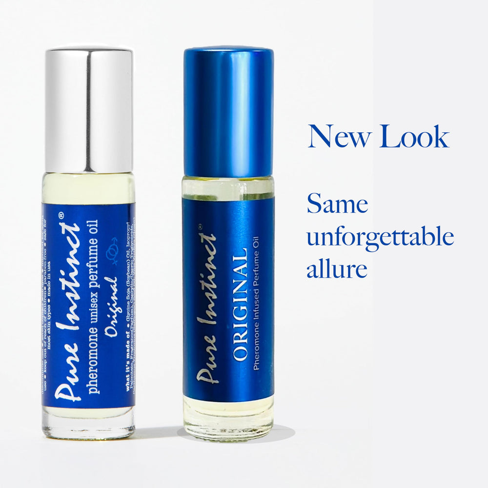 Pure Instinct Roll-On three-pack packaging showcases value and travel-friendly convenience.