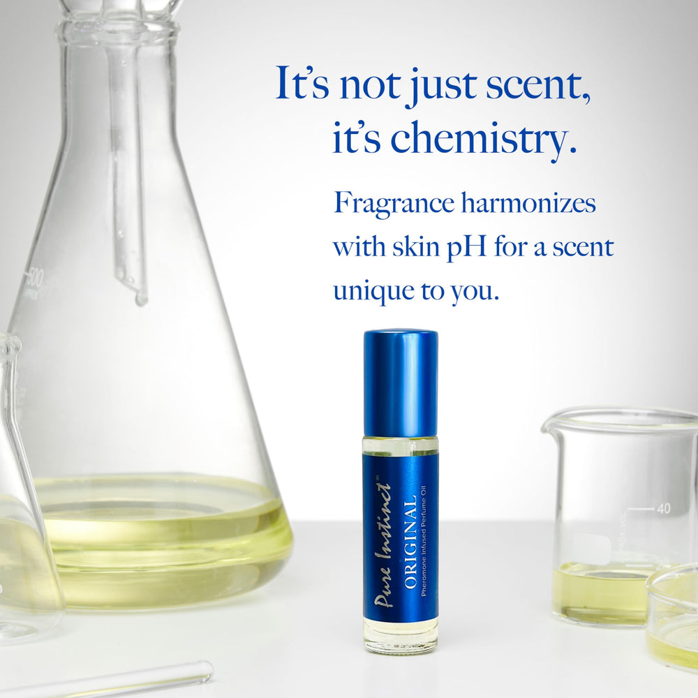 Pure Instinct Roll-On travel-ready compact bottle, perfect for trips.
