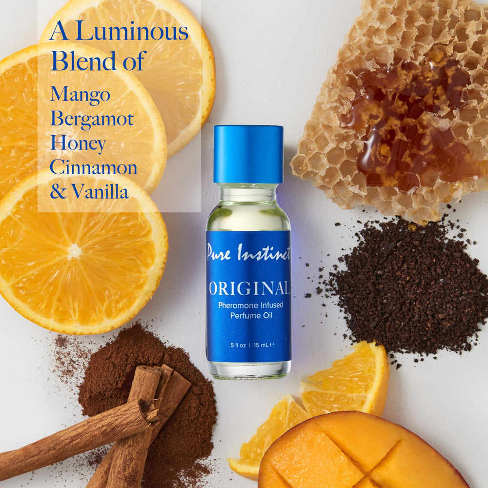 Pure Instinct blends with skin pH for a unique signature scent.