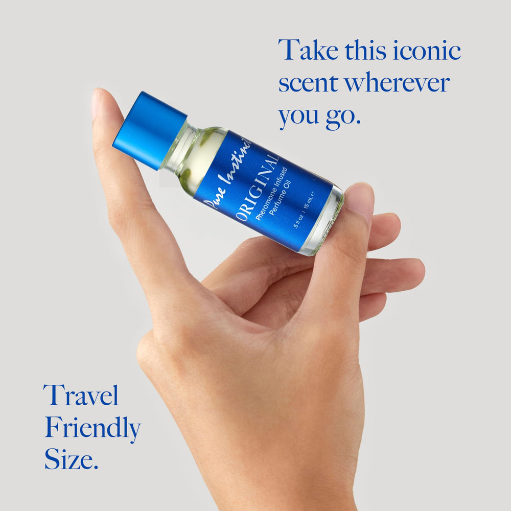 Pure Instinct TSA-ready travel size ideal for on-the-go.