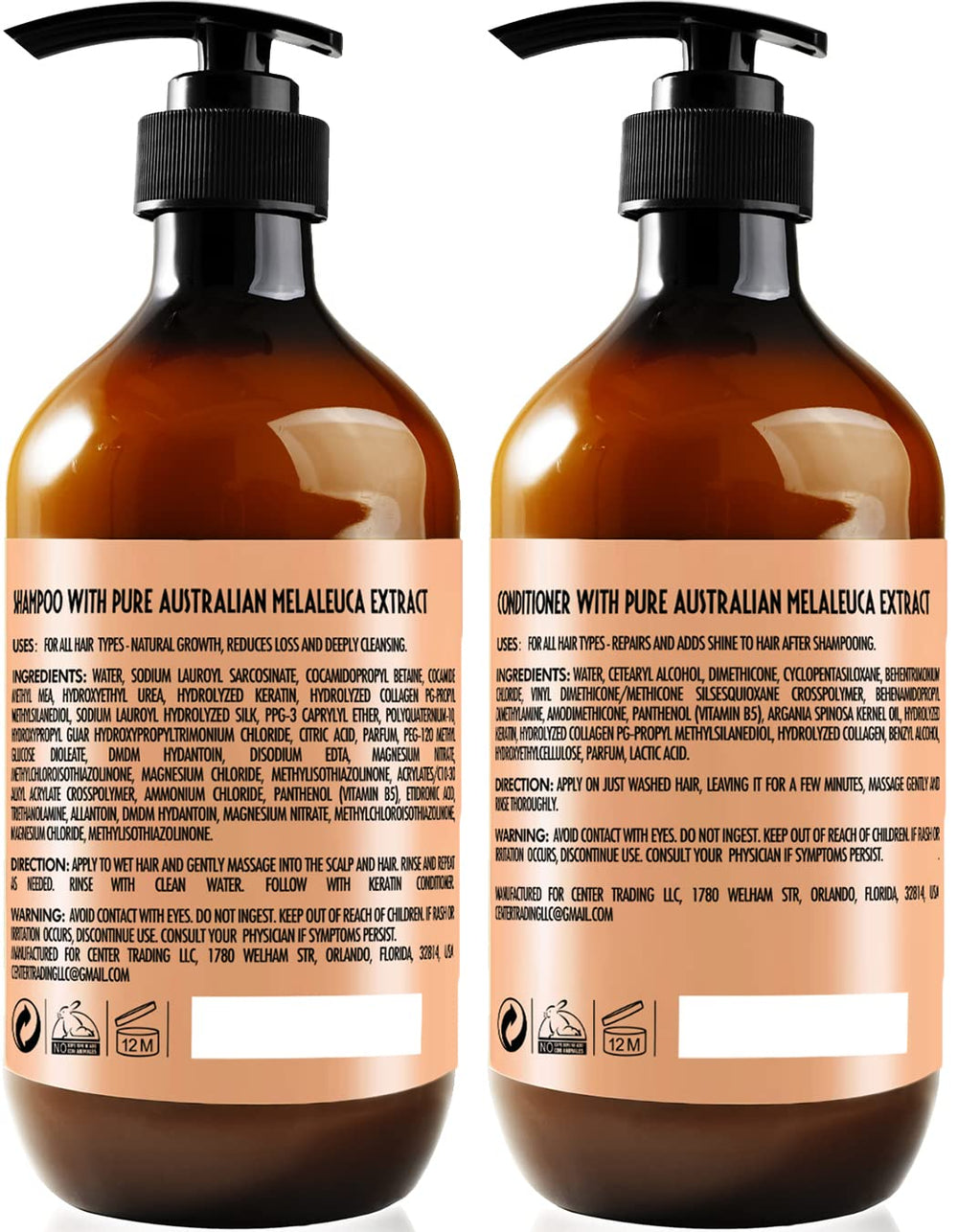 Pure Nature Lux Spa keratin bottle dispense shows easy, even application.