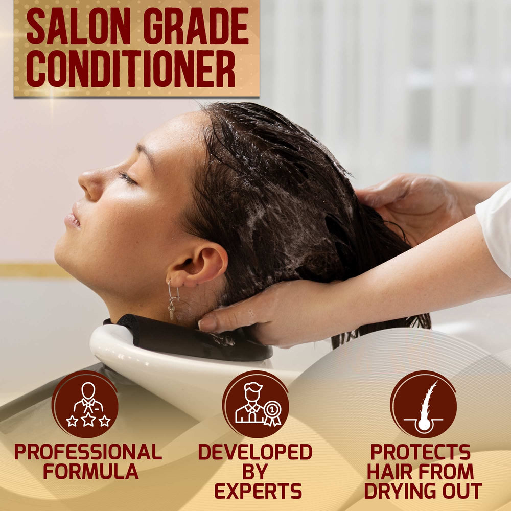 Pure Nature Lux Spa Moroccan Argan Oil Conditioner shine on radiant, frizz-controlled hair.
