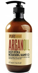 Pure Nature Lux Spa Moroccan Argan Oil Shampoo bottle for smooth frizz control