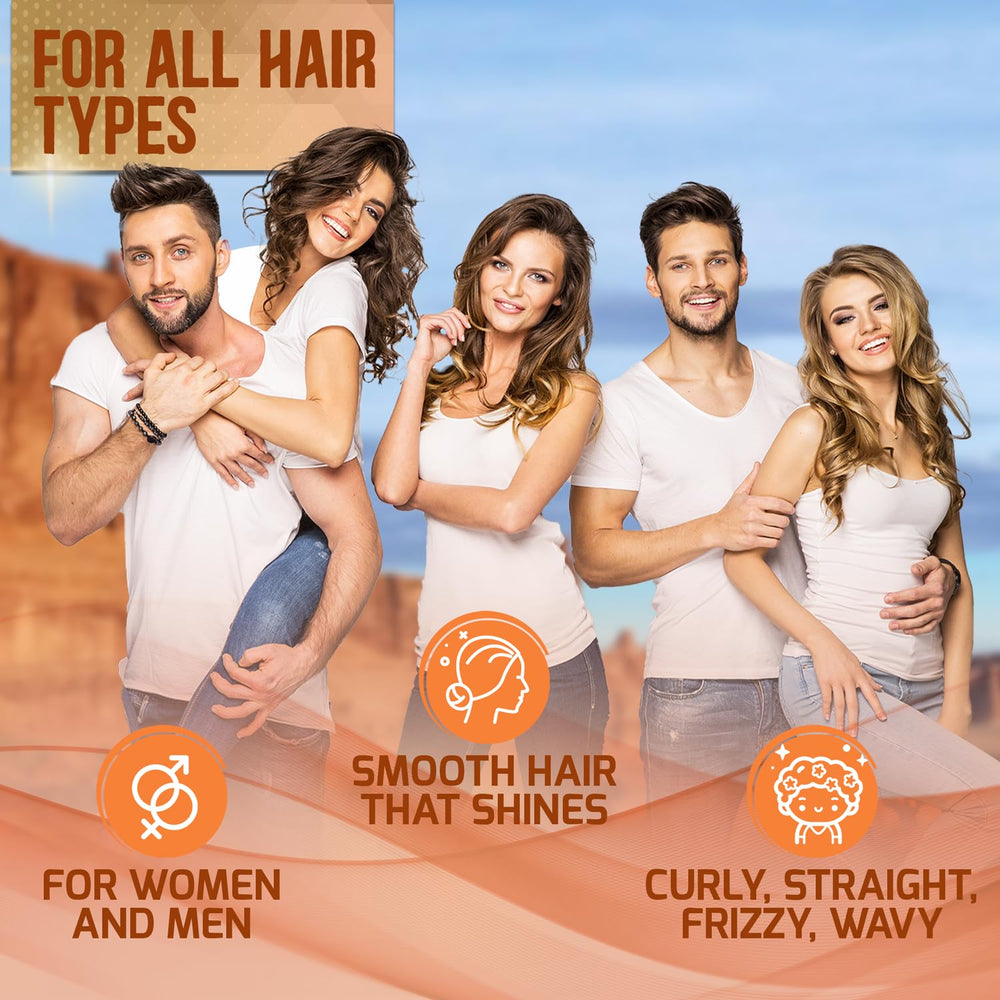 Pure Nature Lux Spa silky shine hair closeup emphasizes argan oil and silk smoothness.