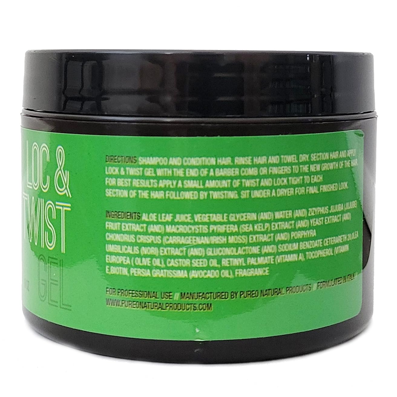 Pure O Hair Solution Lock Twist Gel pump demonstrates convenient dispense for precise application.