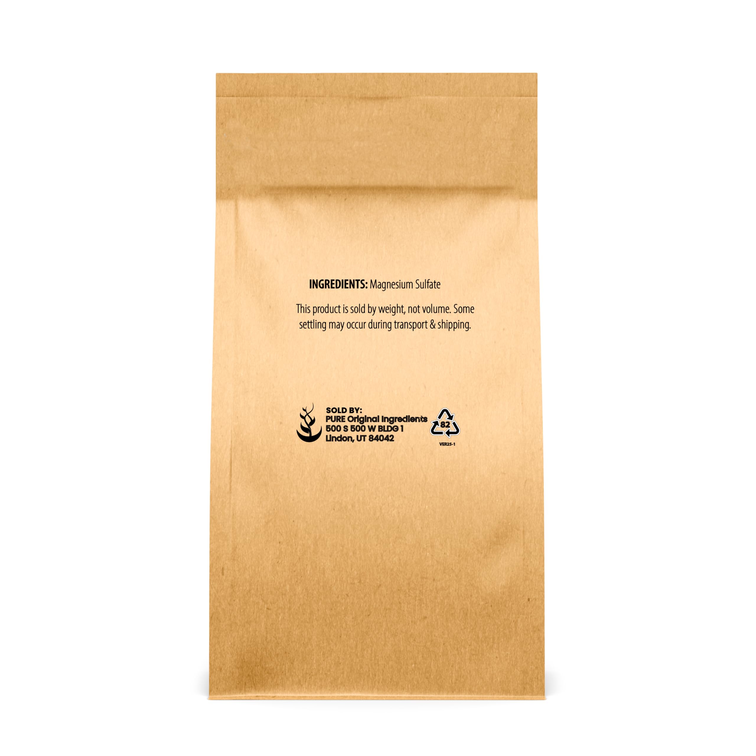 Pure Original Ingredients Epsom Salt dissolving in warm water for a soothing soak.