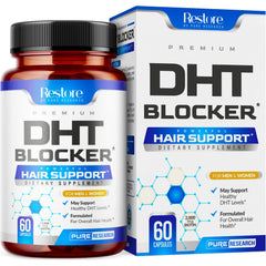 Pure Research DHT Blocker bottle ready for daily hair health routine